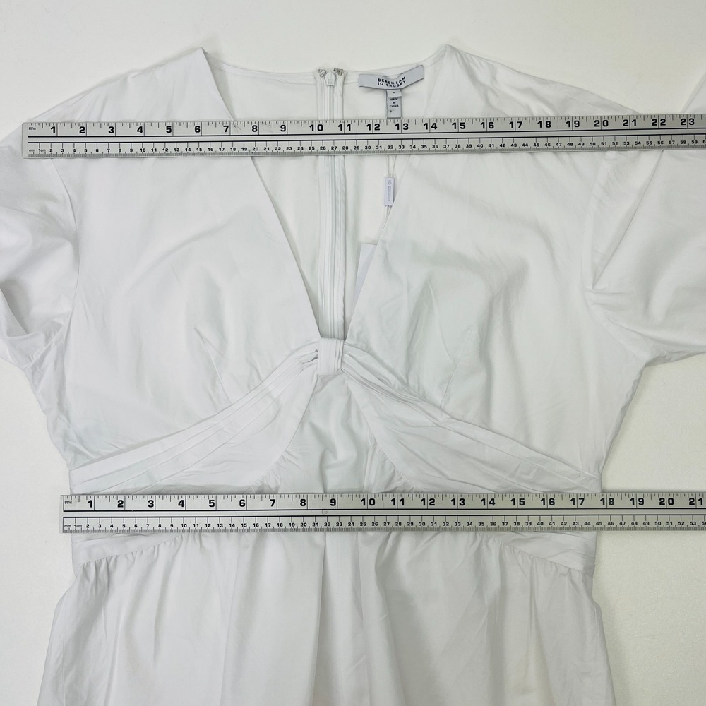 Derek Lam 10 Crosby NWD Noe Blouse Optic White Sz 16 Quiet Luxury - Picture 12 of 16